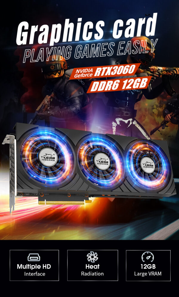 JJINGSHA RTX3060 12G graphics card best quaility